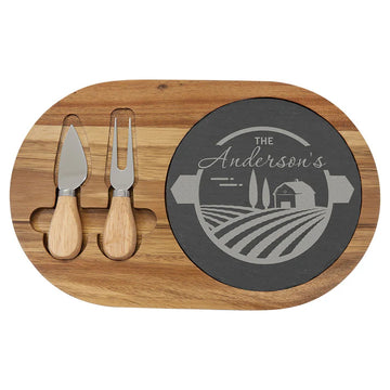 12.5X7.75 OVAL CHEESE SET