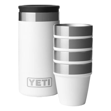 YETI Shot Glass with Carrying Case White