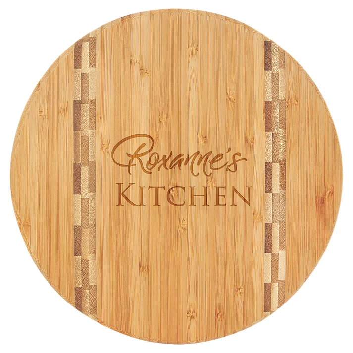 9.75"RND BAMBOO CUT BOARD