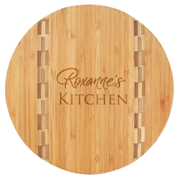9.75"RND BAMBOO CUT BOARD
