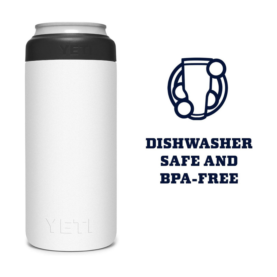 YETI 12 oz Slim White