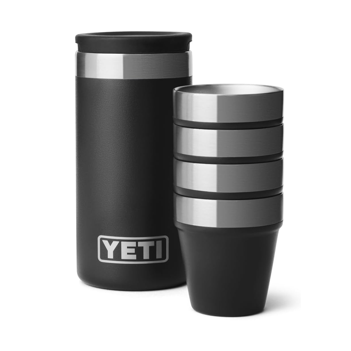 YETI Shot Glass with Carrying Case Black