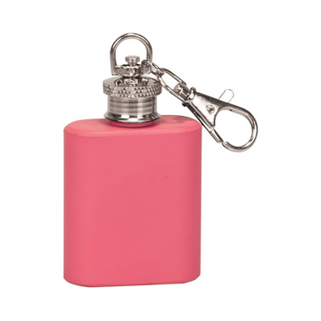 1 OZ MATTE PNK FLSK KYCHN