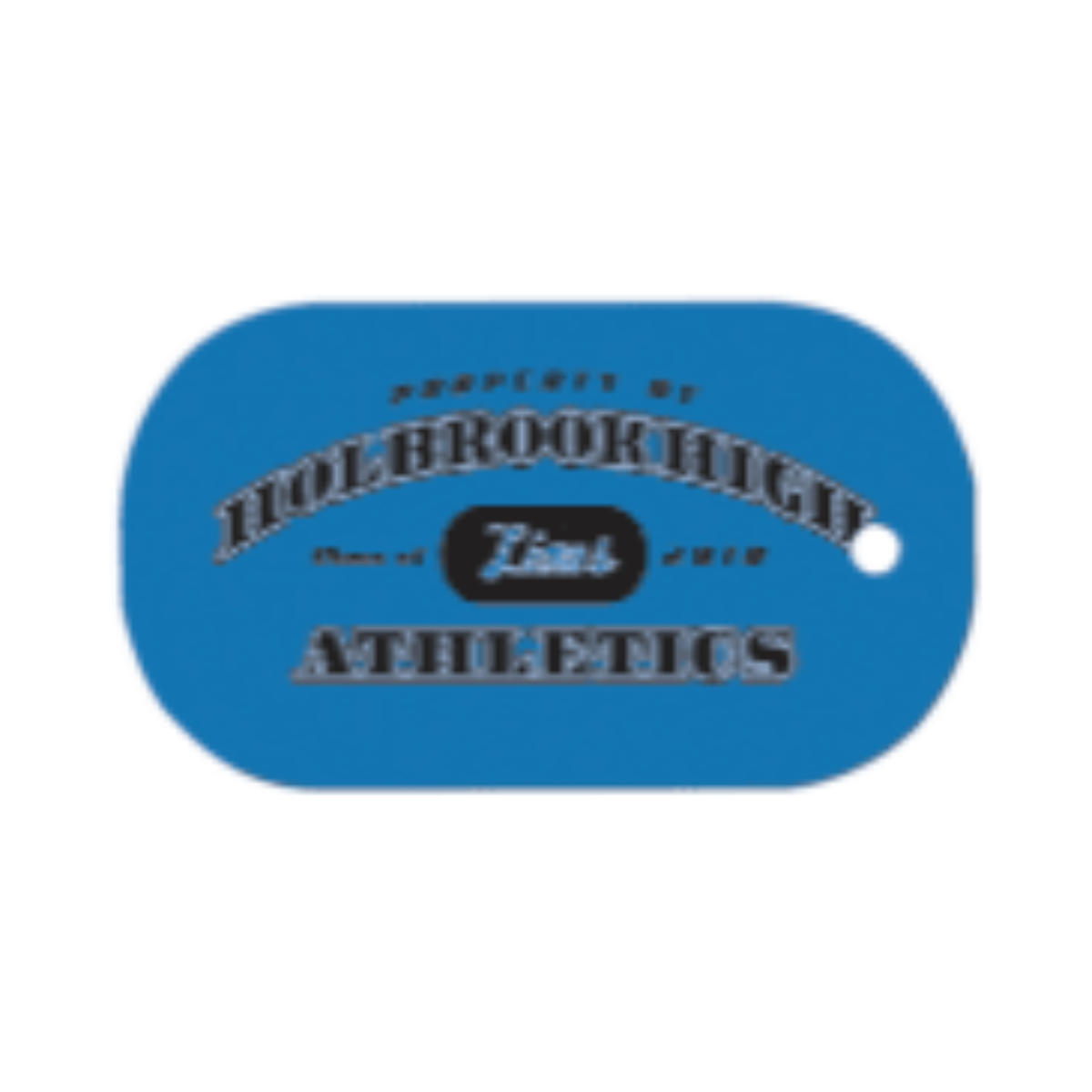 1 1/8X2 WHT DOG TAG UVSUB