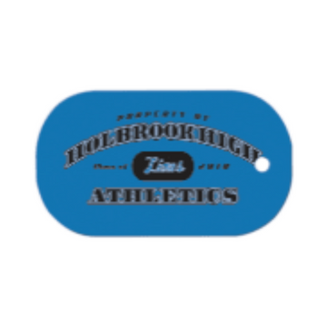 1 1/8X2 WHT DOG TAG UVSUB